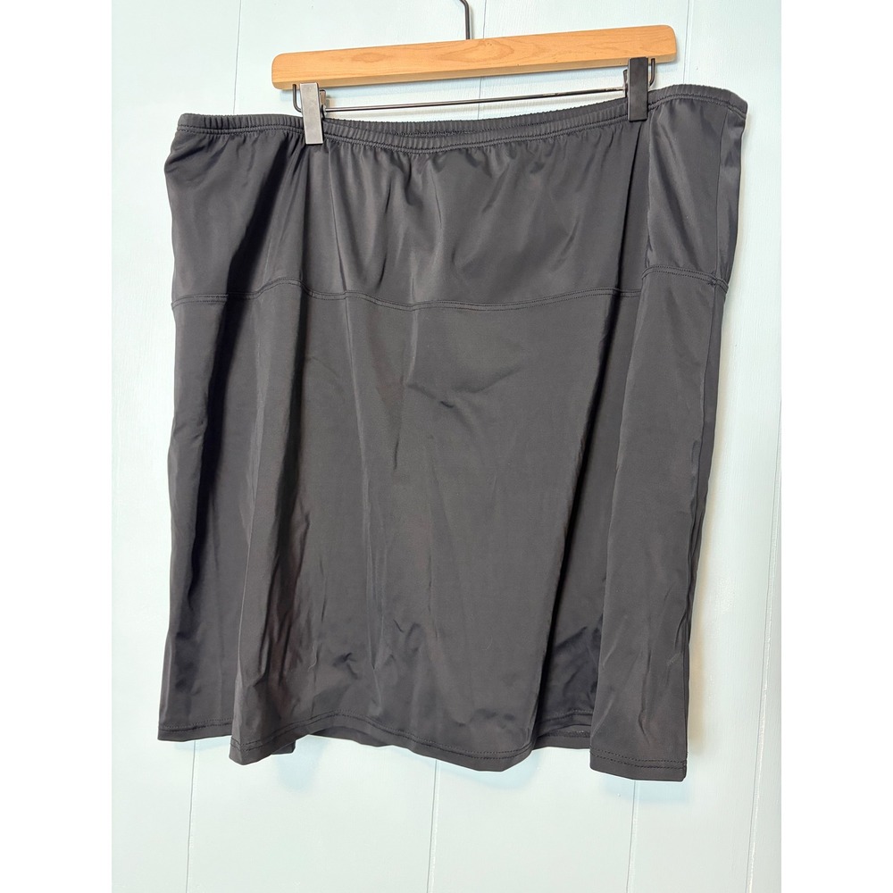 Swimsuits For All Womens Black Swim Skirt Built-in Brief Plus Size 30 65-2093-6